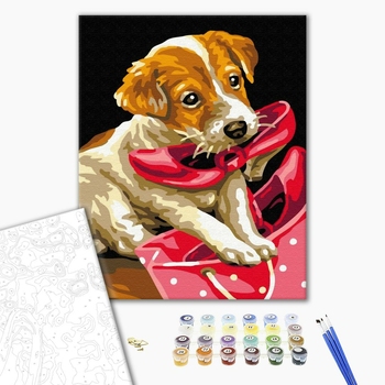 Картина по номерам Тварини, птахи та риби - Улюблений бешкетник