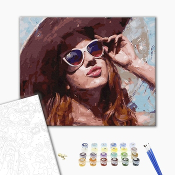 Картина по номерам Люди на картинах - Погляд на сонце