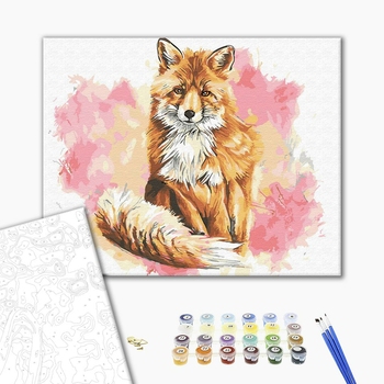 Картина по номерам Тварини, птахи та риби - Лисиця красуня