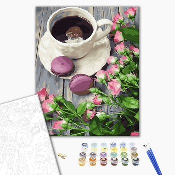 Картина по номерам Натюрморти - Кава зі смаком весни