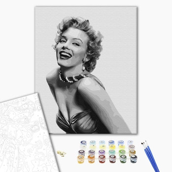 Картина по номерам Люди на картинах - Незабутня Монро