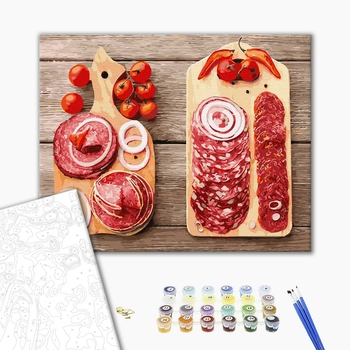 Картина по номерам Квіти - Вкусна нарізка