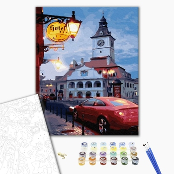 Картина по номерам Города - Вечір провінційного містечка