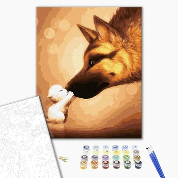 Картина по номерам Тварини, птахи та риби - Велика дружба