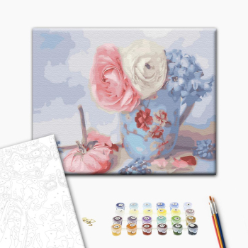 Картина по номерам Для початківців - Ніжні квіти