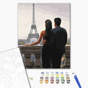 Картина по номерам Романтика - Бажаний Париж