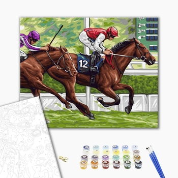 Картина по номерам Люди на картинах - Досвідчений жокей