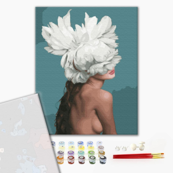 Картина по номерам Преміум картини - Она - цветок