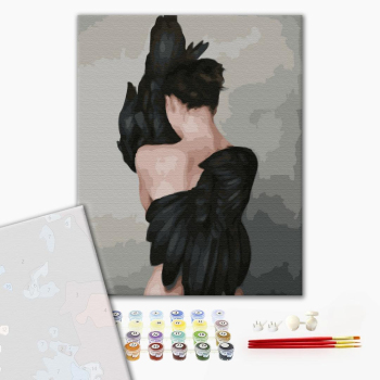 Картина по номерам Преміум картини - Черный лебедь