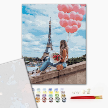 Картина по номерам Преміум картини - Лучший день в Париже