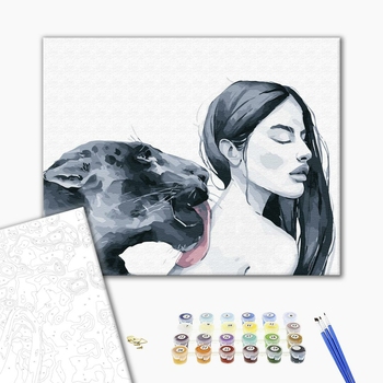 Картина по номерам Авторські колекції - Небезпечні улюбленці: гепард