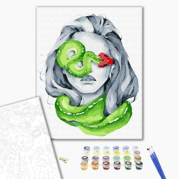 Картина по номерам Авторські колекції - Небезпечні улюбленці: змія