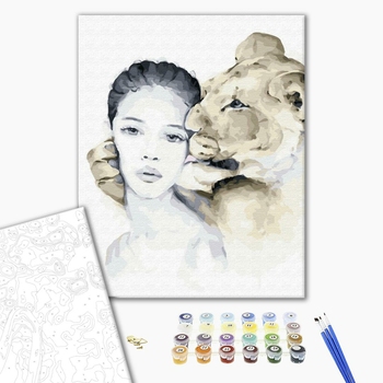 Картина по номерам Авторські колекції - Небезпечні улюбленці: пума