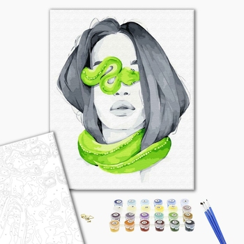 Картина по номерам Авторські колекції - Небезпечні улюбленці: змія мамба