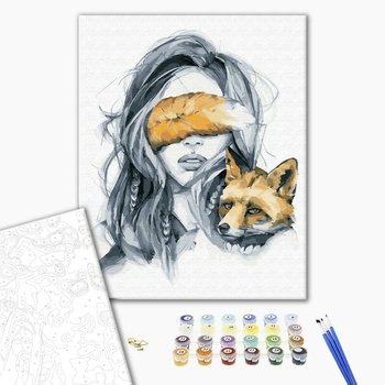 Картина по номерам Авторські колекції - Небезпечні улюбленці: лисиця