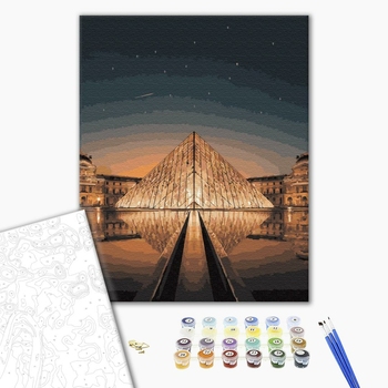 Картина по номерам Авторські колекції - Нічний Лувр