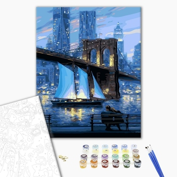 Картина по номерам Авторські колекції - Нічний Нью-Йорк