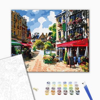 Картина по номерам Города - Літня вулиця