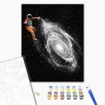 Картина по номерам Космос - Космічний художник