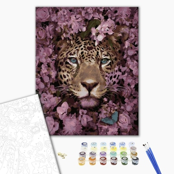 Картина по номерам Авторські колекції - Погляд леопарда