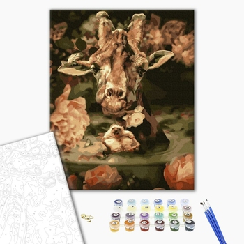 Картина по номерам Авторські колекції - Жираф і друзі