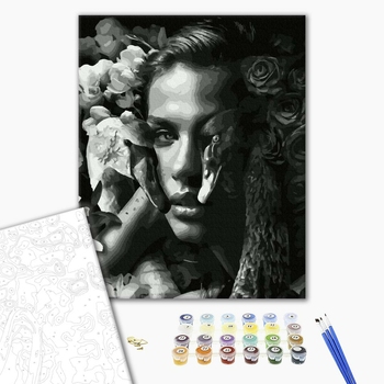 Картина по номерам Авторські колекції - Жінка з лебедями