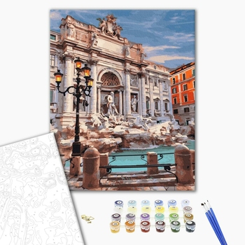 Картина по номерам Города - Фонтан Ді Треві Рим