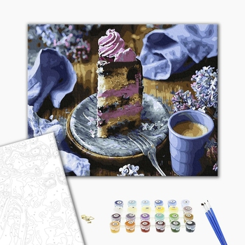 Картина по номерам Натюрморти - Бузковий десерт