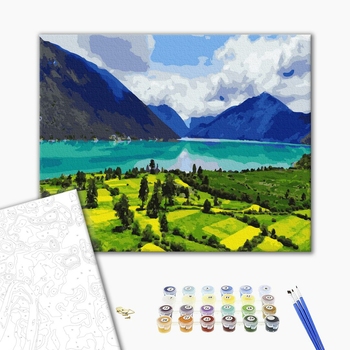 Картина по номерам Природа - Гірський пейзаж