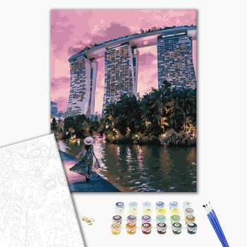 Картина по номерам Города - Мандрівниця в Сінгапурі