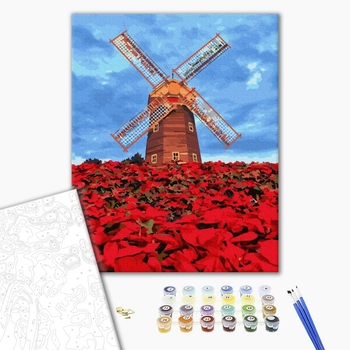 Картина по номерам Пейзажі - Млин в Амстердамі