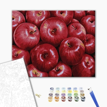 Картина по номерам Натюрморти - Червоні яблука