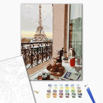 Картина по номерам Города - Десерт в Парижі