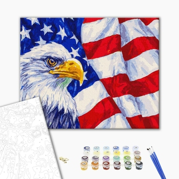 Картина по номерам Тварини, птахи та риби - Символи США