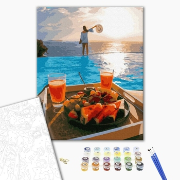 Картина по номерам Кораблі, автомобілі та літаки - Райський сніданок