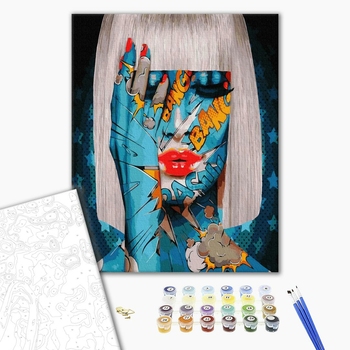 Картина по номерам Люди на картинах - Модний арт