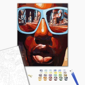 Картина по номерам Люди на картинах - Світ в окулярах