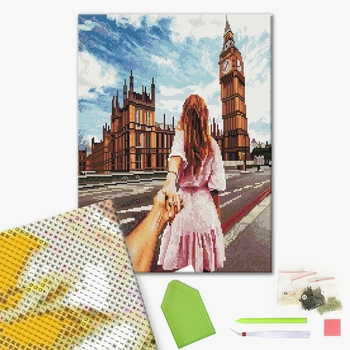 Алмазна мозаїка 40х50 - Слідуй за мною. Лондон