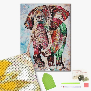 Алмазна мозаїка 40х50 - Індійський слон