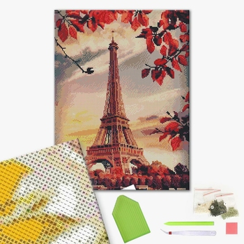 Алмазна мозаїка 40х50 - Париж на заході