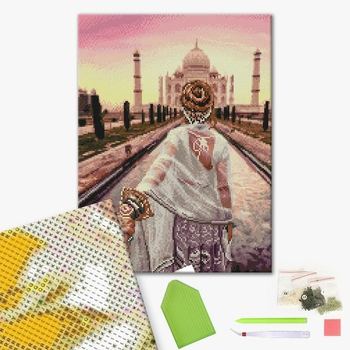 Алмазна мозаїка 40х50 - Слідуй за мною. Тадж Махал