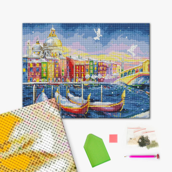 Алмазна мозаїка 40х50 - Казкова Венеція