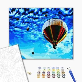 Картина по номерам Пейзажі - Політ у волошкове небо