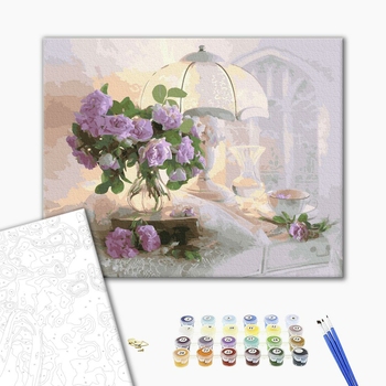 Картина по номерам Квіти - Ранкова ніжність