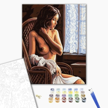 Картина по номерам Люди на картинах - Оголений смуток