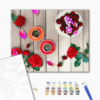 Картина по номерам Натюрморти - Трояндовий флетлей