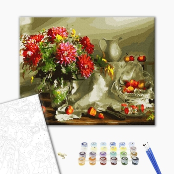 Картина по номерам Квіти - Щедрий осінній натюрморт