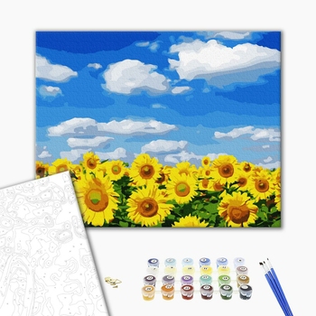 Картина по номерам Пейзажі - Соняшникове поле