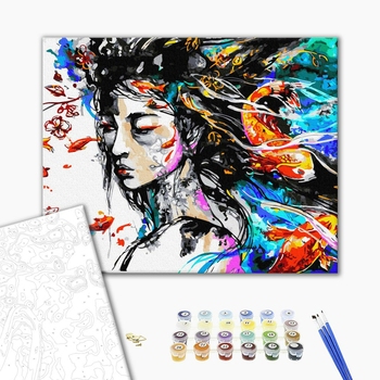 Картина по номерам Абстракції - Живописна німфа