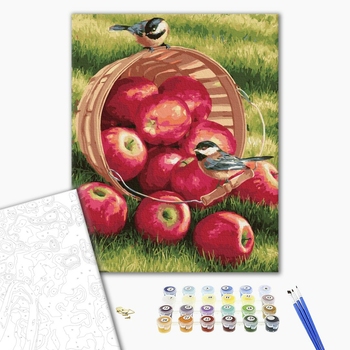 Картина по номерам Натюрморти - Яблучка для пташечок